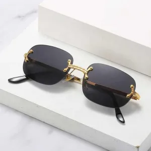 عينة مجانية نظارات شمسية عصرية جديدة عتيقة . Free Sample New Fashion Vintage Ladies Rimless
