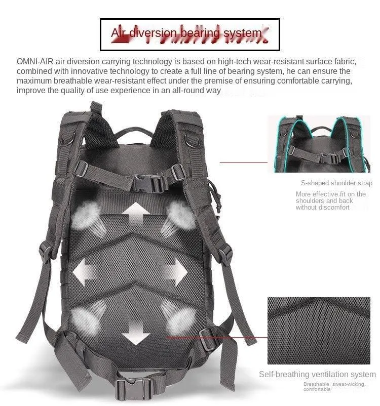 25L/50L Army Military Tactical Backpack Large Hiking Backpacks Bags