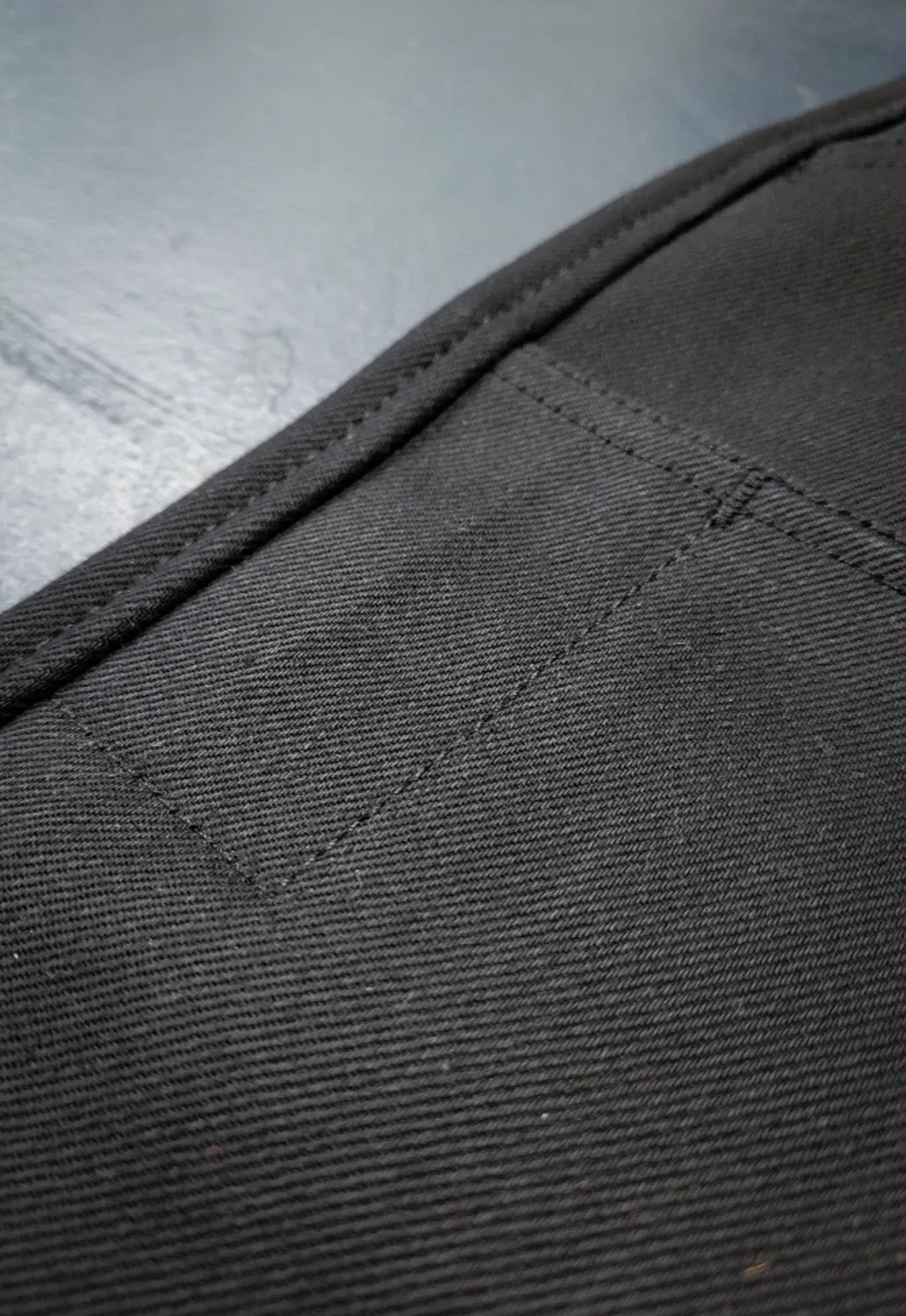 Black Denim Work Pants