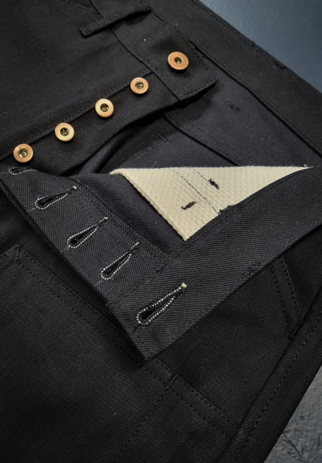 Black Denim Work Pants
