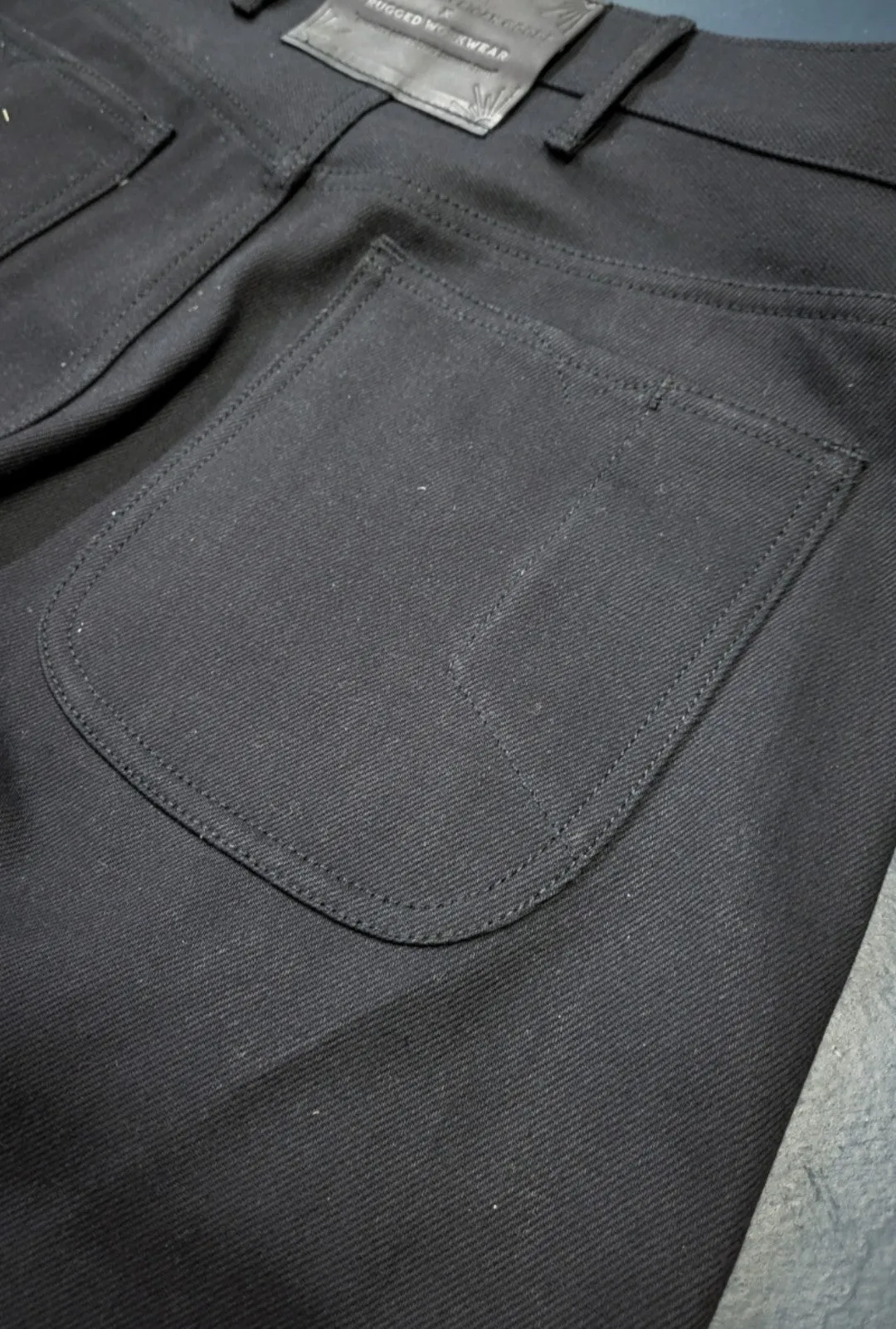 Black Denim Work Pants