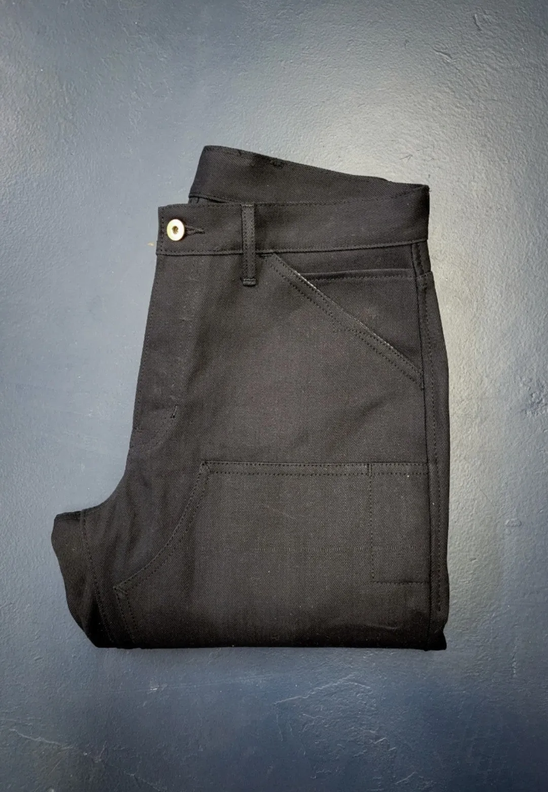Black Denim Work Pants