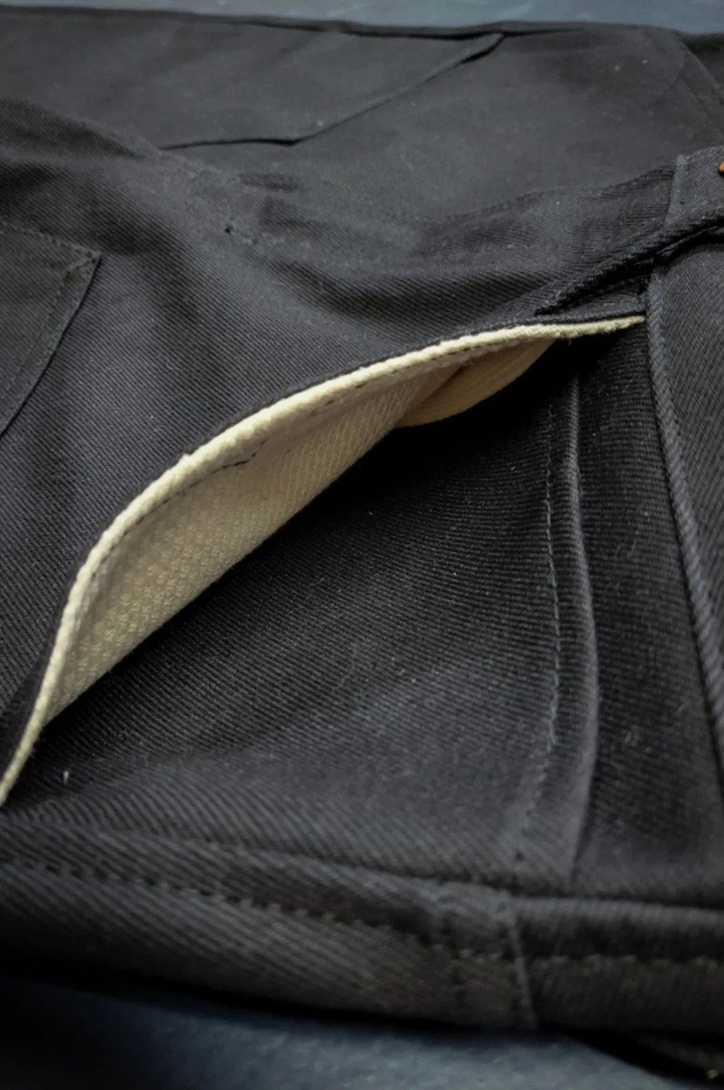 Black Denim Work Pants