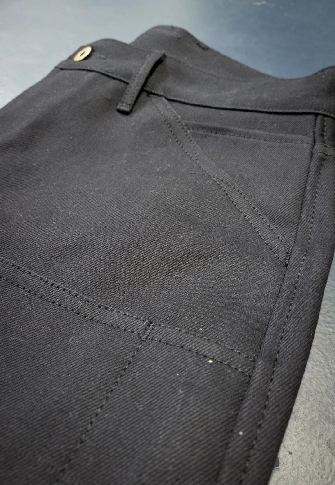 Black Denim Work Pants