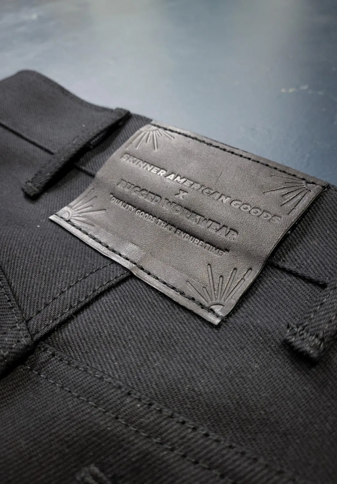 Black Denim Work Pants