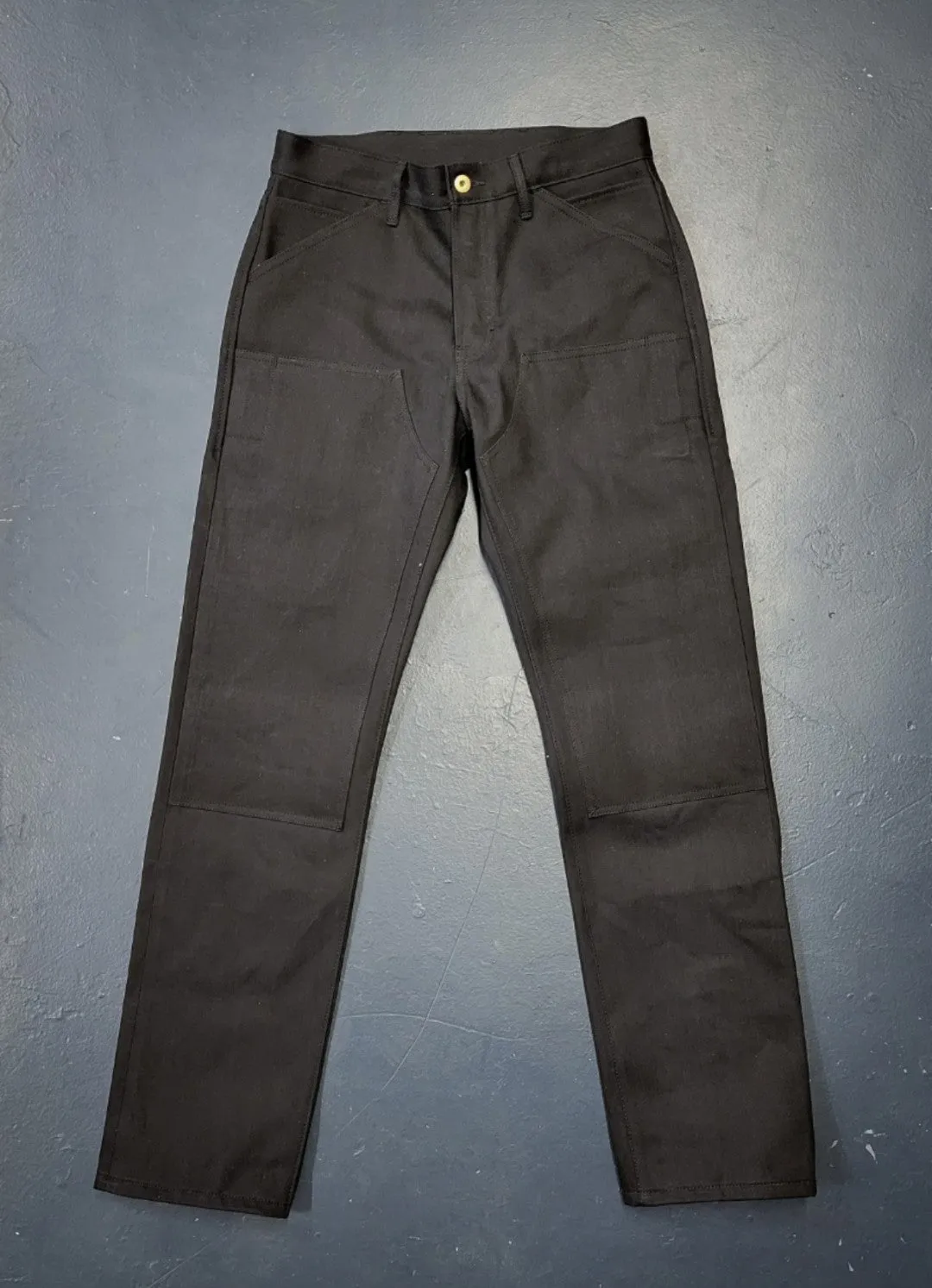 Black Denim Work Pants