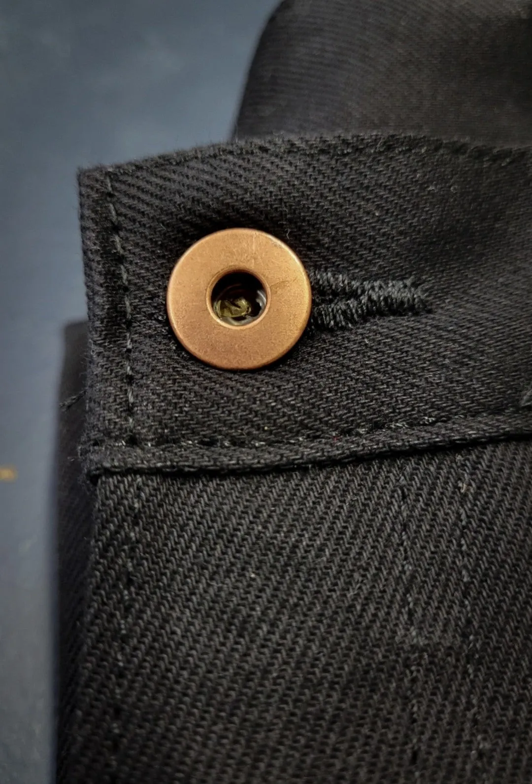 Black Denim Work Pants