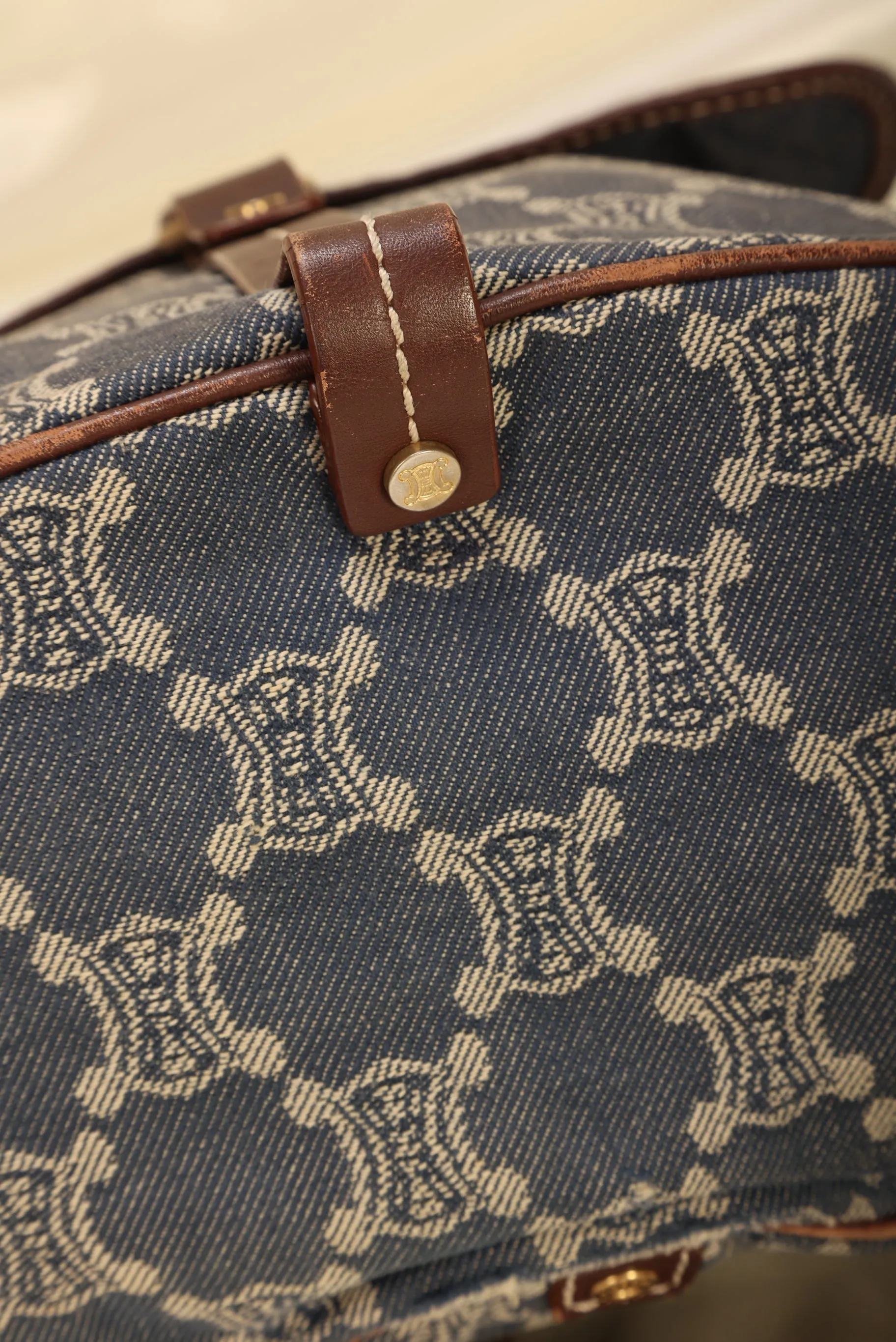 Celine Triomphe Denim Backpack