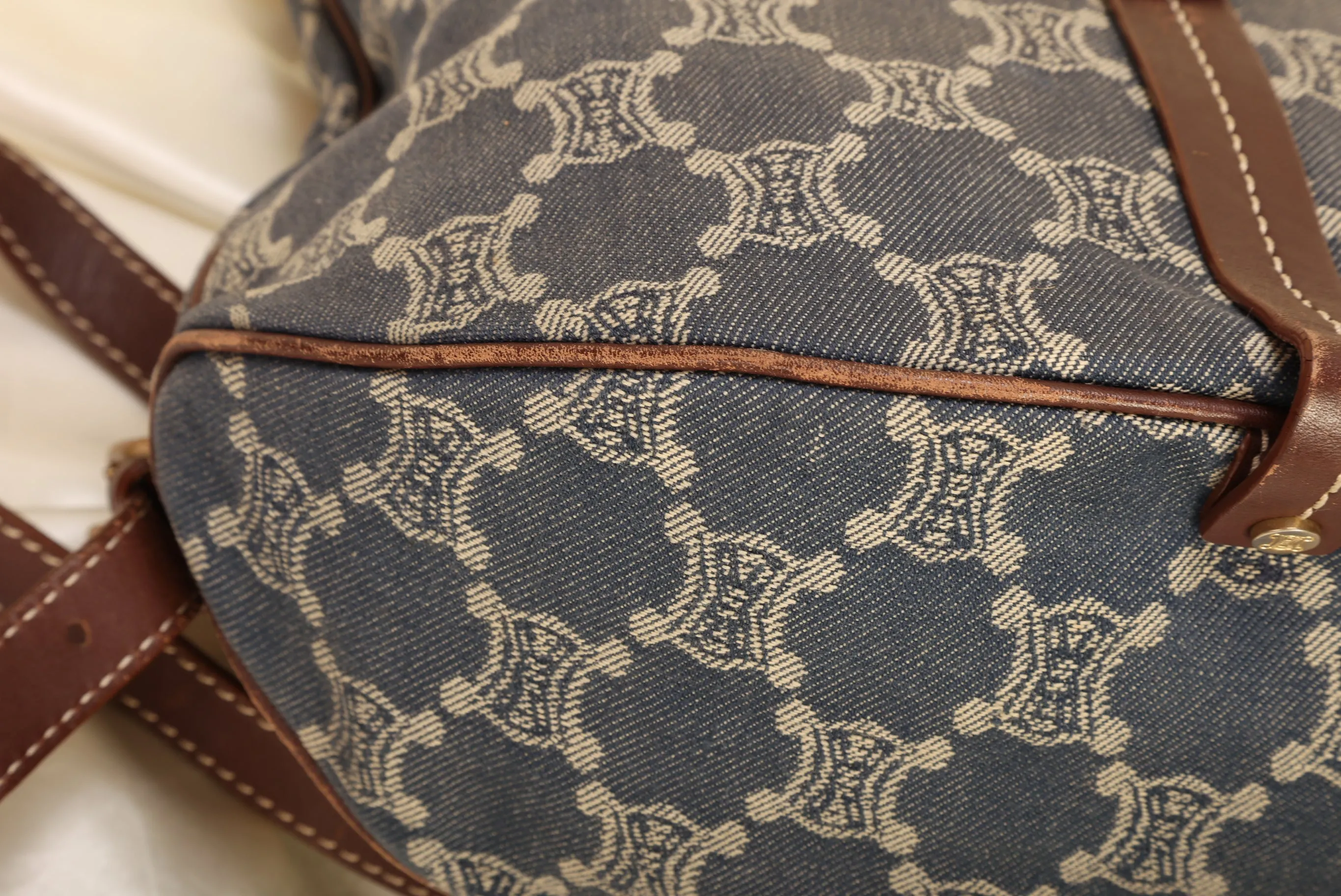 Celine Triomphe Denim Backpack