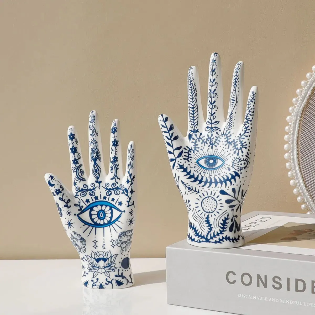 Cerulean Elegance Jewelry Holder