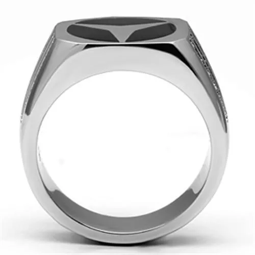 Crystal Steel Ring