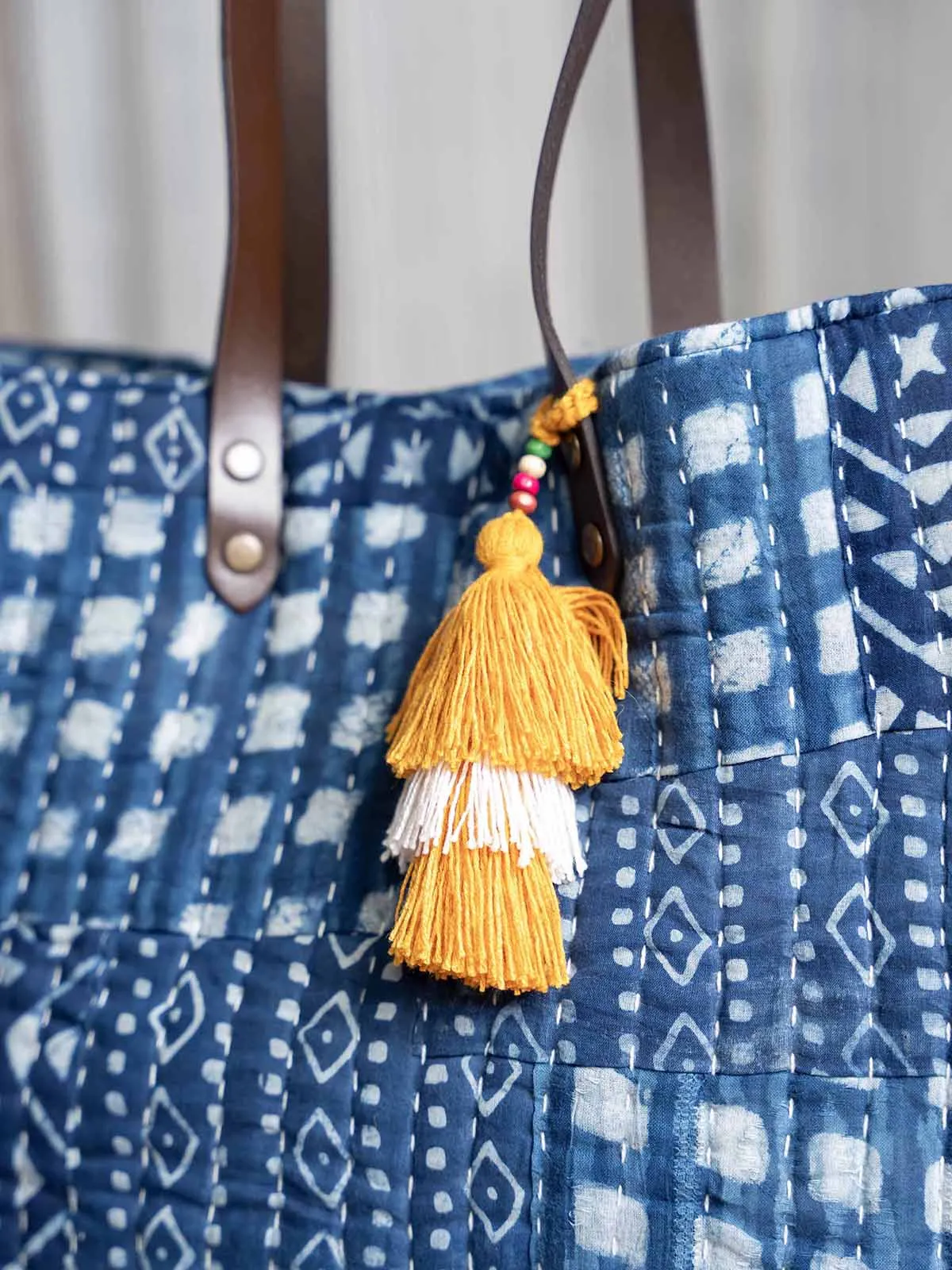 Gopal Bag with Indgo Patch Work