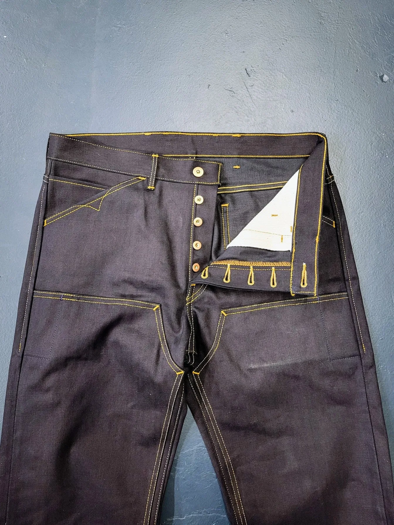 Indigo Black Work Pants