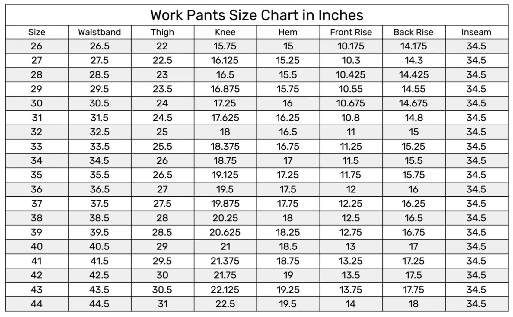 Indigo Black Work Pants