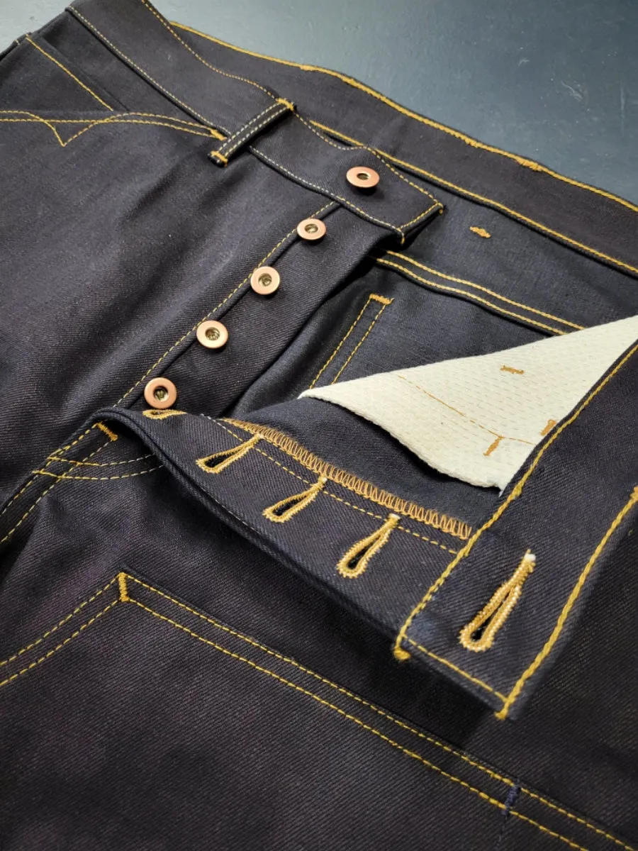 Indigo Black Work Pants