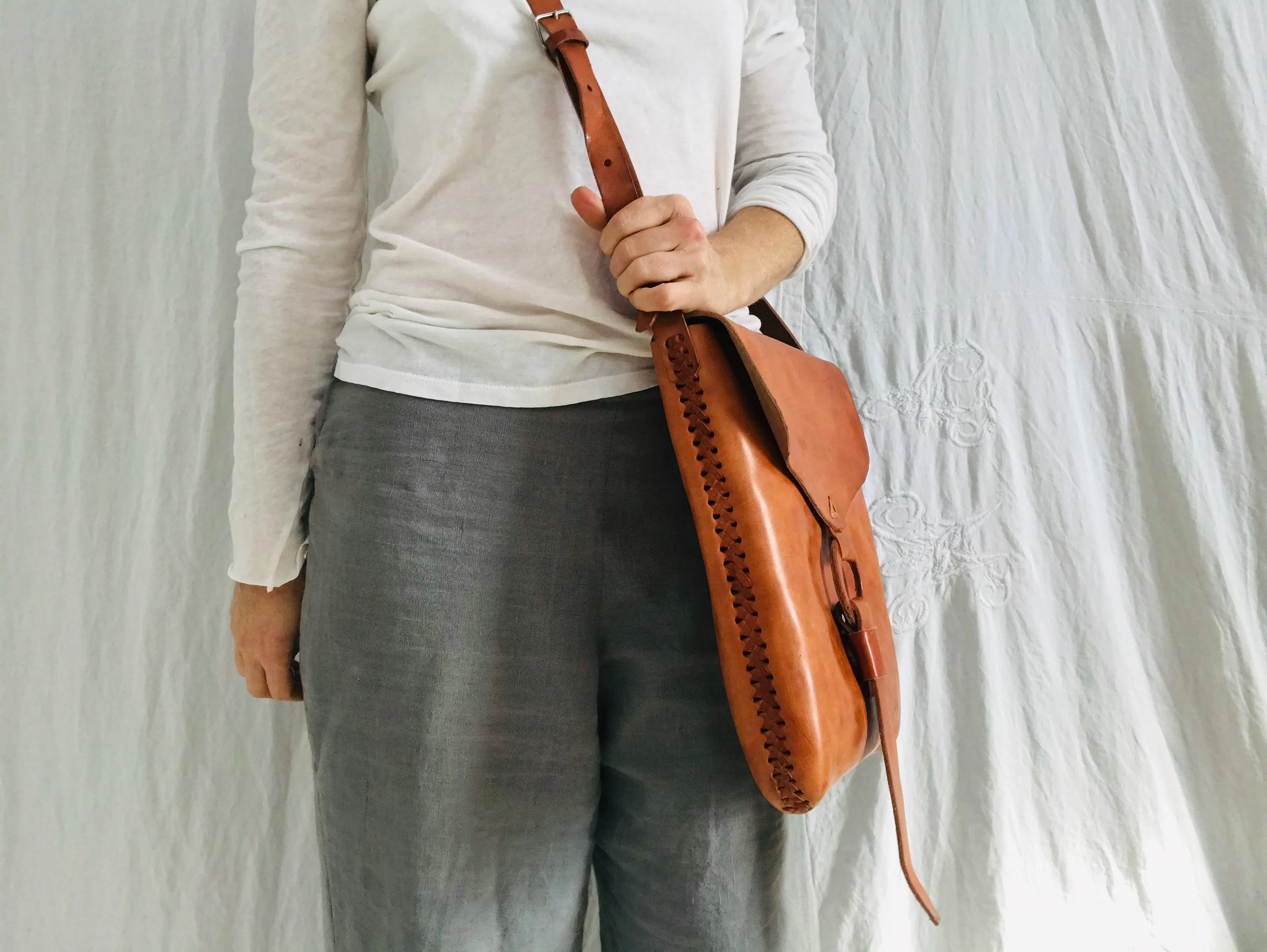 Leather Bag Case. Chiapas, Mexico.