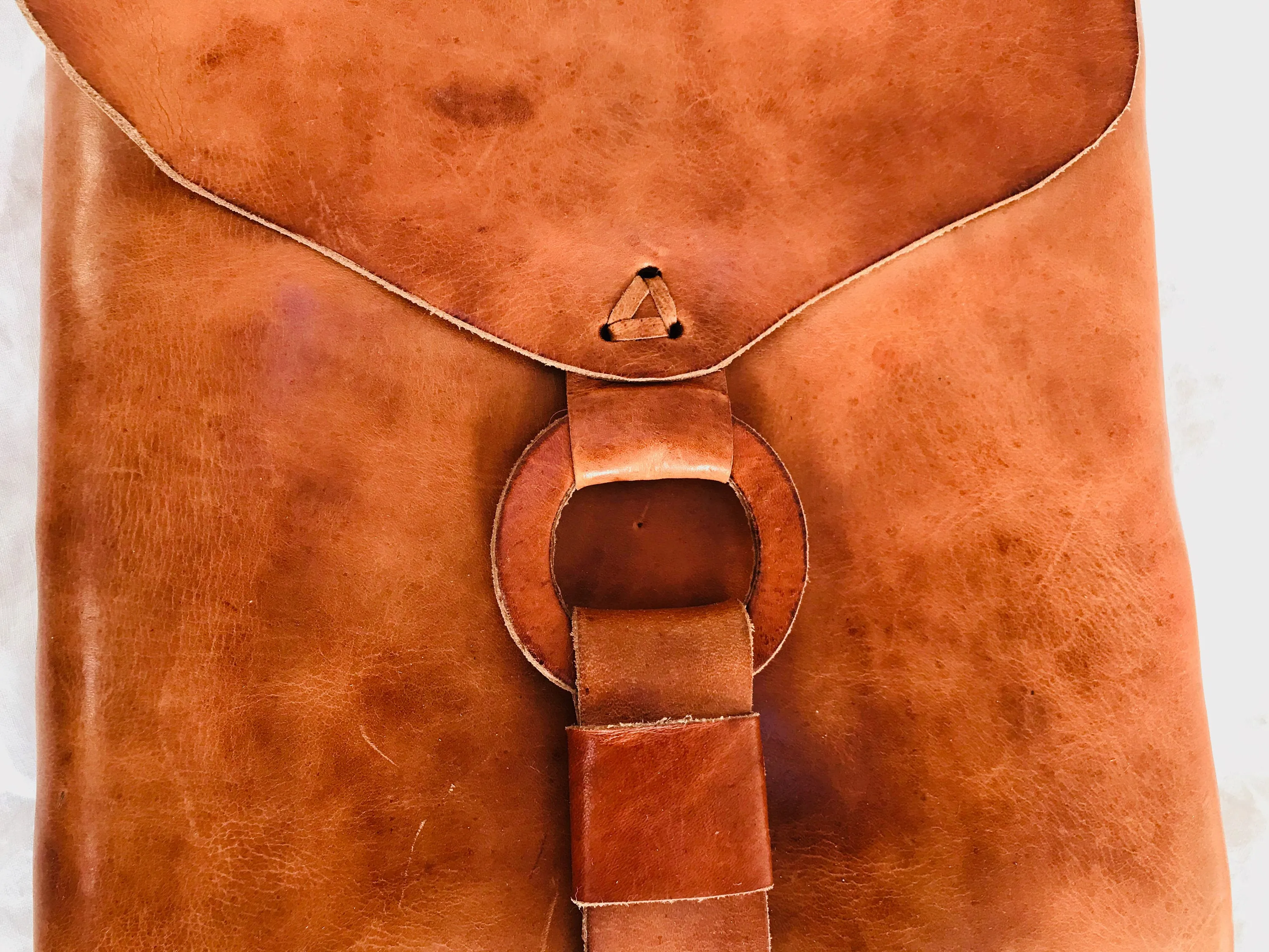 Leather Bag Case. Chiapas, Mexico.