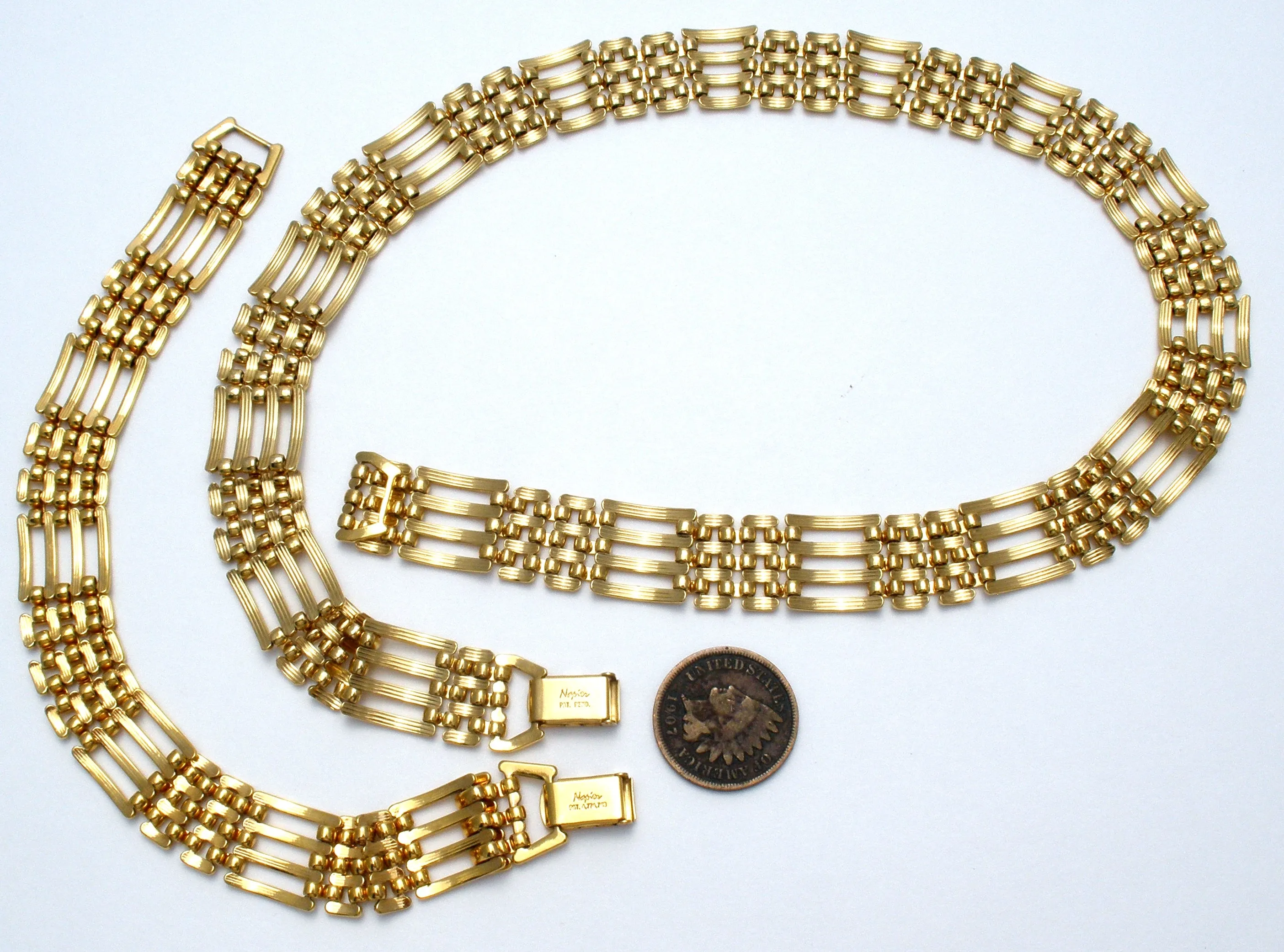 Napier Panther Link Jewelry Set