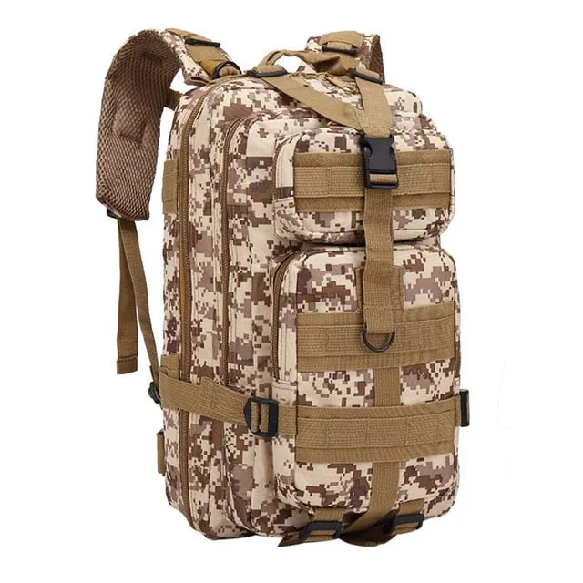 NIBESSER Nylon Tactical Backpack Military Backpack Waterproof Army Rucksack Outdoor Camping Hiking Fishing Large Capacity Bags