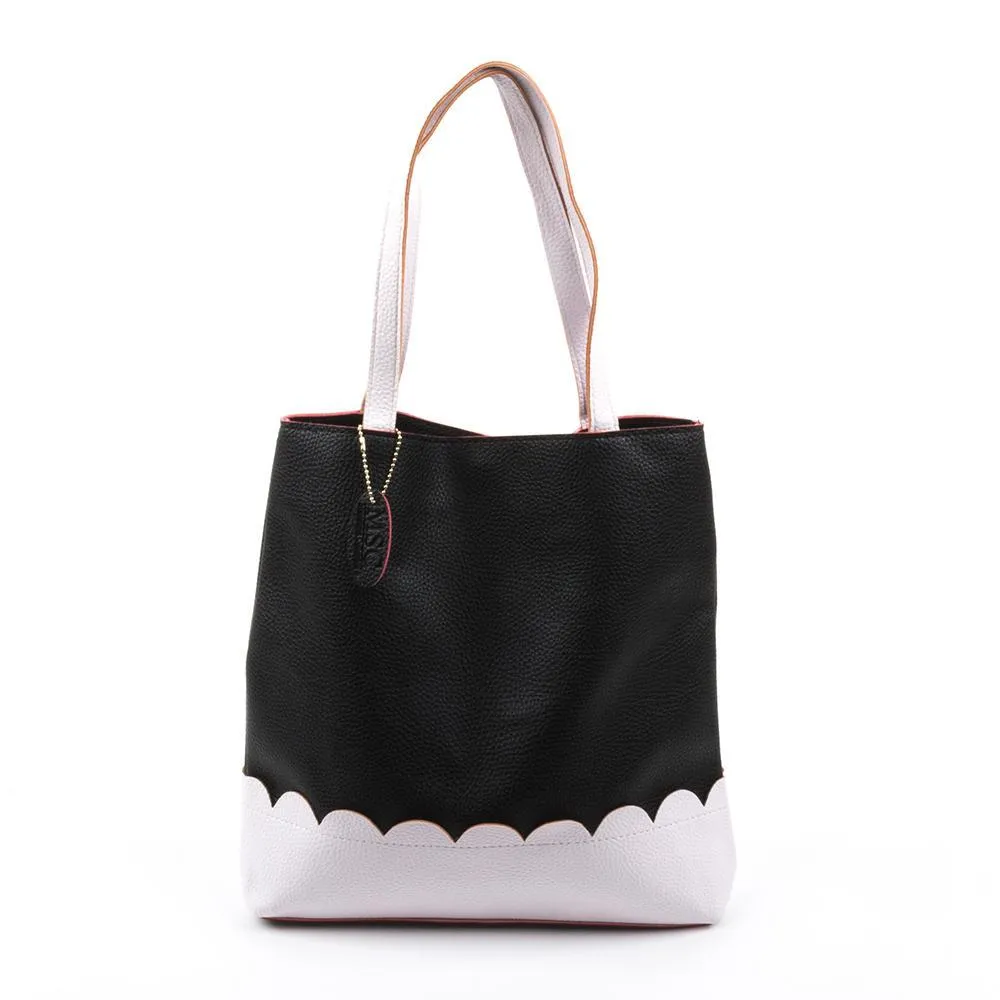 Scallop Trim Handbag