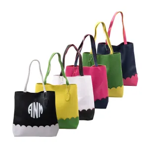 Scallop Trim Handbag