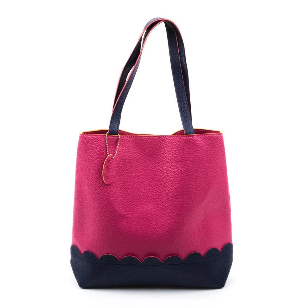 Scallop Trim Handbag