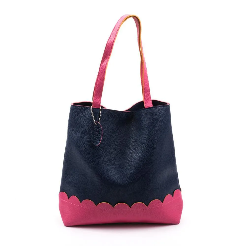 Scallop Trim Handbag